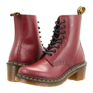 dr martens clemency cherry red